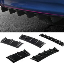 포원) 자동차 튜닝 카본 리어 디퓨저 범퍼 가드 에어댐 파츠 차량 용품, 3핀