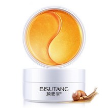 뷰티보습 및 주름 방지 다크 서클 패치 달팽이 아이 마스크 24K 골드 콜라겐 60PCS, 한개옵션1, 01 as show
