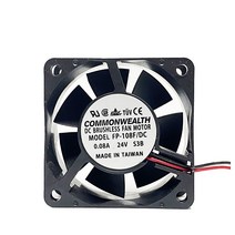 COMMONWEALTH FP-108F DC24V 0.08A 60mm 25.4mm DC FAN
