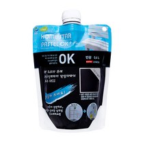 삼화페인트 홈스타 파스텔 OK PLUS 이지팩 0.4L, 블랙