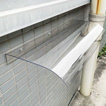 렉산 캐노피 플라스틱 지붕 처마 가림막 투명 판넬, 03 투명 50 x 100CM