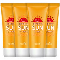 터치미 퍼펙트 썬크림 선크림 자외선차단제, 4개, 60ml