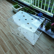 필아크릴 조립식 투명 대형 아크릴 햄스터 하우스 120L 케이지 햄스터집, 1set, 120L+옵션 3