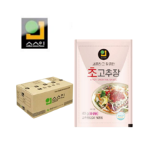 [한국소스 소스인] 새콤하고 달콤한 초고추장 40g x 300개 / 업소용 포장용 배달용 횟집 초장 양념