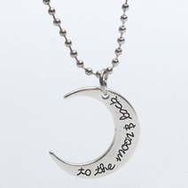 남자목걸이 달님 남성 군번줄 목걸이 엣지있는 펜던트 남자 친구 선물