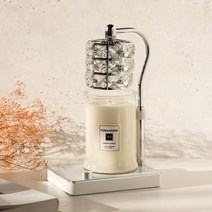 캔들백화점 고급스러운 루시드 캔들워머+천연 소이 캔들 세트, 루시드(실버), 클린코튼, 750ml