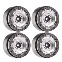 금속 비드락 휠 허브 축 SCX24 AX24 Traxxas TRX4M FMS FCX24 1/18 1/24 RC 크롤러 자동차용 160G 1.33 인치 4 개, [01] Silver