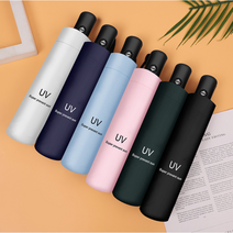 3단 UV 암막 우산 완전 자동 접이식 튼튼한 예쁜 우양산 접는 가벼운 자외선차단 우산