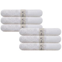 송월타월 뉴명품 세면타월, 연회색, 6개