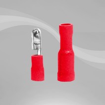 타로시 PG총알단자 전선 연결 5파이단자, 1.5SQ (암쪽) 적색 / 1봉(1000개입)