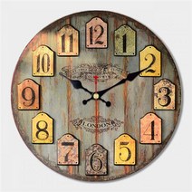 재미 있는 치과 의사 사무실 치과 치료 소박한 대형 벽시계 장식 침실용 Horloge Murale 보육 무음 시계 아트, 12651_14inch(34cm)