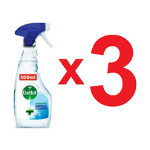영국 데톨 다용도 주방 도마 항균 살균 소독 스프레이 500ml X 3 Dettol Antibacterial Multi-Purpose Surface Cleanser