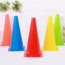 칼라콘 32cm 트레이닝 라바콘 콘 체육대회 용품 고깔, 레드