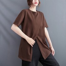 Girl Wow 반팔 티 왕언니 빅 사이즈 루즈 여름 쿨링 원단 한복 티
