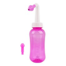 300/ 500ML 코 세척 시스템 부비동 알레르기 완화 비강 압력 린스 네티 포트 코 트리머 성인 어린이 클리너, 01 300ML Pink