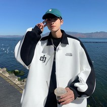 남여공용 캐주얼 루즈핏 커플 트레이닝 점퍼