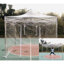 접이식 투명 천막 풀세트 테라스 옥상 캠핑 높이조절 프레임, 3x6, 킹콩