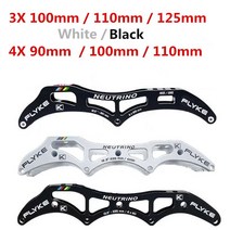 반달마켓 롱보드바퀴 휠 카버보드 Flyke 변환에 3X125mm 3X110mm 3 바퀴 인라인 스피드 스케이트 프레임 4x, 08 black 3X110mm
