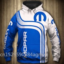 Mopar hoodie 3D 로고 인쇄 봄 가을 남성 후드 패션 의류 pullovers 캐주얼 스포츠웨어