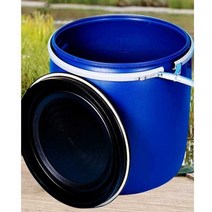 생선 보호 통 발효 레팅 플라스틱, 파란색 150L 배럴(2cm 구멍 + 나일론 로프)