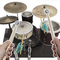 Aerodrums 휴대용 전자 드럼 세트 에어 스틱 및 페달 패드보다 더 조용한 연습용 작은 테이블 위 또는 가방에 맞는372085 L6, 단일상품372085 L6