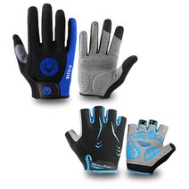 캘리웨이브 T1 T2 자전거 장갑 반장갑 2켤레 세트 로드 싸이클 바이크 MTB 라이딩 자전거 레저 스포츠 장갑, T1블루+T2블루