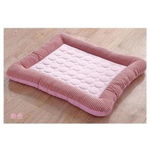 개와 고양이 쿨 매트리스 애완 동물 담요 스노우 실크 여름 잠자는 날씨 애완 동물 냉각 용품 스노우 실크 슬리핑 매트, 핑크 쿨링, 내가 76x58cm