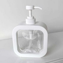 더이쁨 사각 투명용기 500ml EP-0829, 화이트 × 1개