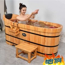 편백나무 욕조 훈증욕조 반신욕기 건식 간이욕조 숙소 -, 길이150x높이73x너비65cm 풀세트