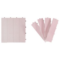 브랜드없음 제이오마켓 층간소음 방지 테크타일 매트 인디핑크 36P/조립식마루 DIY 베란다 셀프리모델링 간편조립, 선택완료