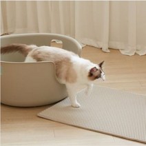 [고양이ㅁㅊ화장실] ㅁㅊ 고양이 모래매트, (4)직사각 대형
