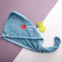 GIANTEX 여성 수건 욕실 마이크로 화이버 타월 빠른 드라이 헤어 타월 욕조 타월 성인 Toallas 마이크로 화이버 목욕 타월, 25x65cm, 협력사, 딸기 콩 시안