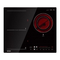위니아 하이브리드 3구 인덕션 레인지 WER32ASDFBS01, 상세 설명 참조, 단일옵션