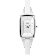 오바쿠 OBAKU V120LCIRW 여성시계 가죽밴드 손목시계