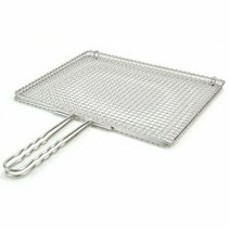 스텐 석쇠 겹석쇠 고기 불판 초벌 생선그릴 구이팬 소, 소 33x26