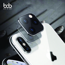 아이폰X 를 아이폰11로 카메라 렌즈 변환 인덕션 훼이크 커버 필름 iPhone 11 프로 맥스 XS XR, 골드