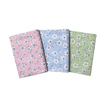 퀼트패키지 파스텔 꽃송이 플라워 프린트 원단 1/4마 3종
