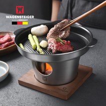 바겐슈타이거 킬른 통3중 스텐 미니화로 세트 가정용 일본식 캠핑용 개인 1인, 미니화로세트+고체연료(30gx10EA)