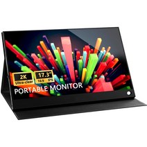 게이밍 4k 24인치 27인치 32인치 룸앤티비 lg 듀얼 모니터 터치 패널 휴대용 c, 17.3인치 1920, 영국 플러그