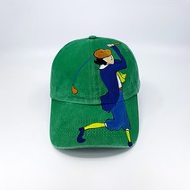 진그레이 캡모자 남자 볼캡 여자 골프 모자 넥타이맨 알바트로스 워싱 햇 스포츠 레저 등산 데일리 패션 모자, 초록그린