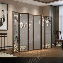 현대식 호텔 병풍 칸막이 고급진 병풍 파티션 인테리어 소품 거실 현대식 병풍, 옐로우 A-025