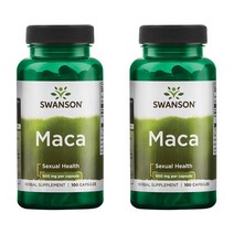 스완슨 마카 500mg 캡슐, 100개입, 2개
