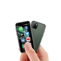 슈퍼 미니 스마트폰 SOYES XS11 언락폰 3G WCDMA 안드로이드 휴대폰 2.12.7cm 터치스크린 1GB RAM 8GB ROM 듀얼 SIM 와이파이 핫스팟 울트라 슬림 카, Green