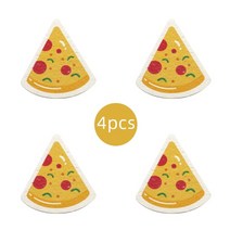 미니 소형식 업소용 가정용 식기세척기 4pcs 창의력 매직 식기 세척 스폰지 가정용 주방 욕실 migic 청소 닦아 강력한 수색 패드 기적 스폰지 4pcs, 4pcs - 피자