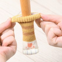 MOASO 고양이발 체어슈즈 4p 의자다리 긁힘 소음방지 커버 양말 발싸개 층간소음, 점박이