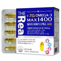 더리얼 알티지 오메가3 맥스1400, 60캡슐, 1개