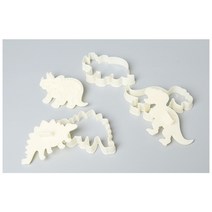 3D 공룡 쿠키 커터 금형 비스킷 엠보싱 Sugarcraft 디저트 베이킹 실리콘 Sop 케이크 장식 도구, [02] Dinosaur-A-3PCS