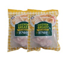 [No Brand][노브랜드] 냉동 닭가슴살 1kg x2, 2개