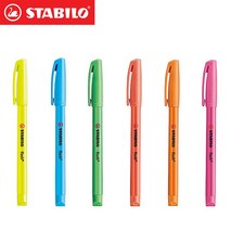 스타빌로 스타빌로 신학기 필기구 플래쉬 슬림 형광펜, 31-블루