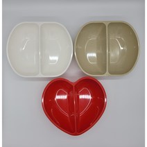 [짬짜면기/짬짜면기 하트] 가볍고 실용적인 짜장면 짬뽕 그릇 중국집 깨지지않는 멜라민접시, 짬짜면기, 짬짜면기, 블랙, 1개